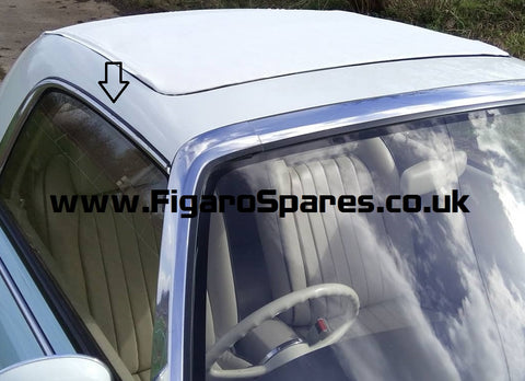 Nissan Figaro Door Chrome Window Rubber Edging - Pair