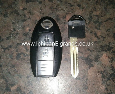 Nissan Cube Oval key fob & New key