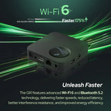 RockTek GX1 Streamer - UHD 4K Google TV 14 & Netflix 4K Certified - 4GB RAM & 32GB eMMC Storage - WiFi6 - Dolby ATMOS