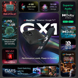 RockTek GX1 Streamer - UHD 4K Google TV 14 & Netflix 4K Certified - 4GB RAM & 32GB eMMC Storage - WiFi6 - Dolby ATMOS