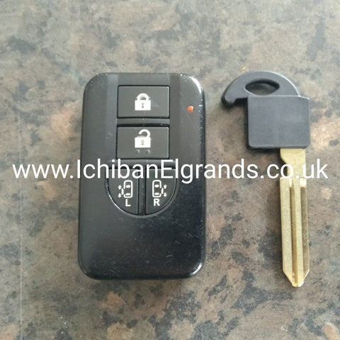 Nissan Elgrand S1 E51 key fob twin door & New key