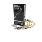 Figaro Braided Stainless Steel Brake Line Set of 4 Front & Back