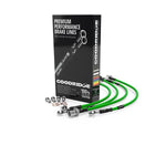 Figaro Braided Stainless Steel Brake Line Set of 4 Front & Back