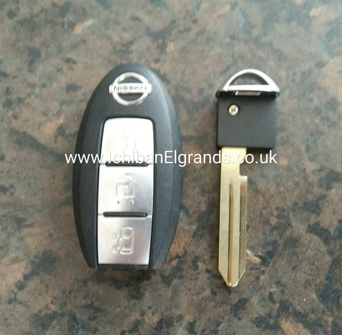 Nissan Elgrand E51 Oval key fob & New key